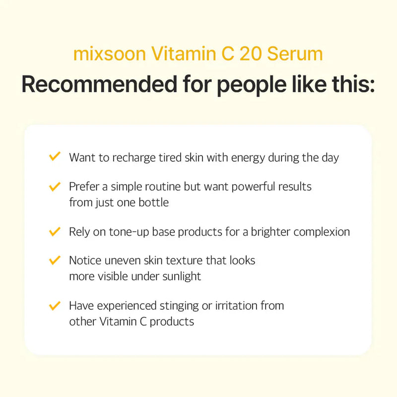 mixsoon Vitamin C 20 Serum MIXSOON