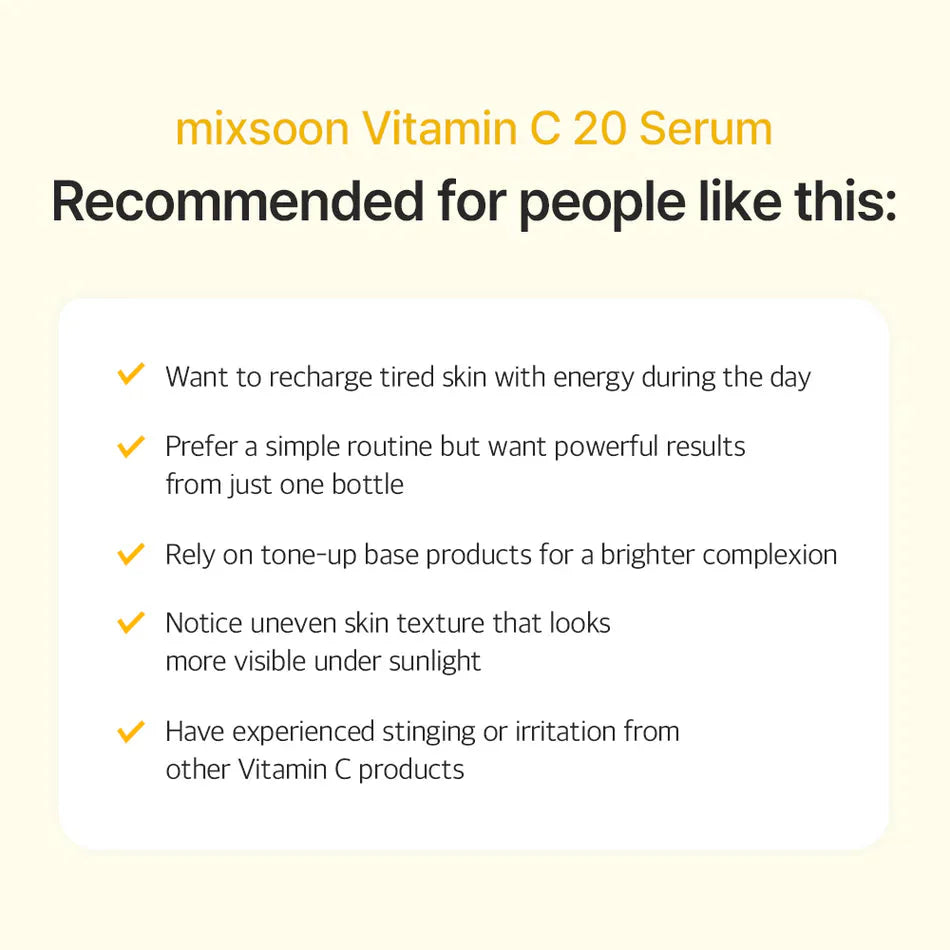 mixsoon Vitamin C 20 Serum MIXSOON