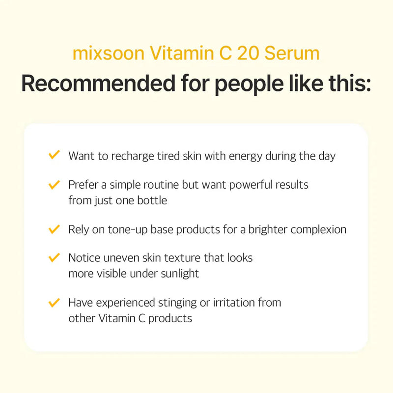 mixsoon Vitamin C 20 Serum MIXSOON