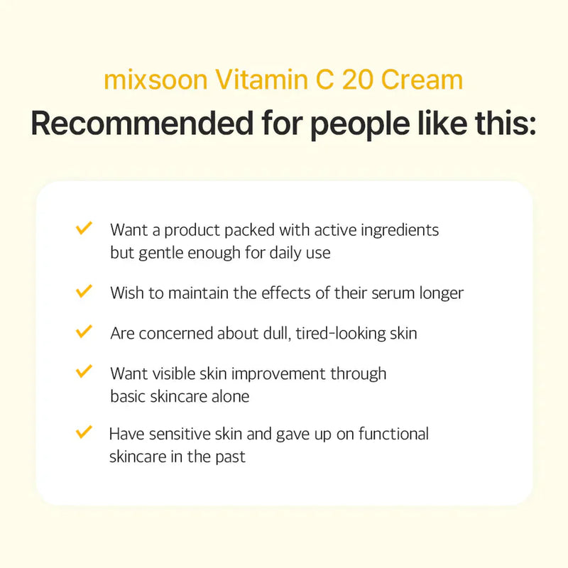 mixsoon Vitamin C Cream MIXSOON