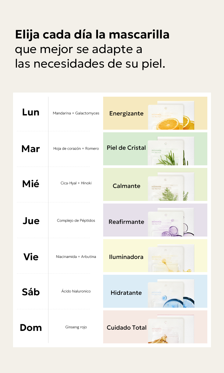 mixsoon Daily Mask Pack Friday MIXSOON