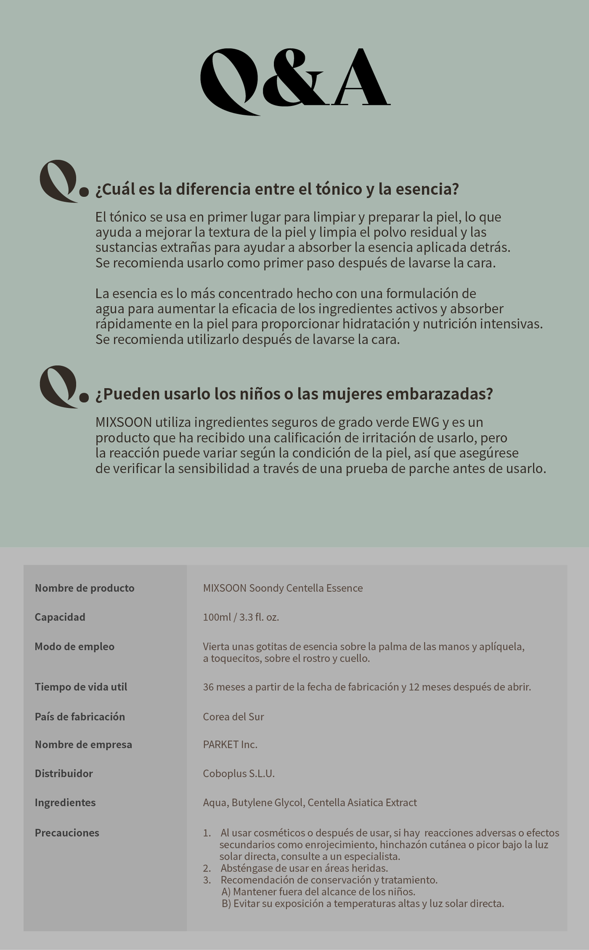 mixsoon Centella Asiatica Essence Mini 20ml MIXSOON