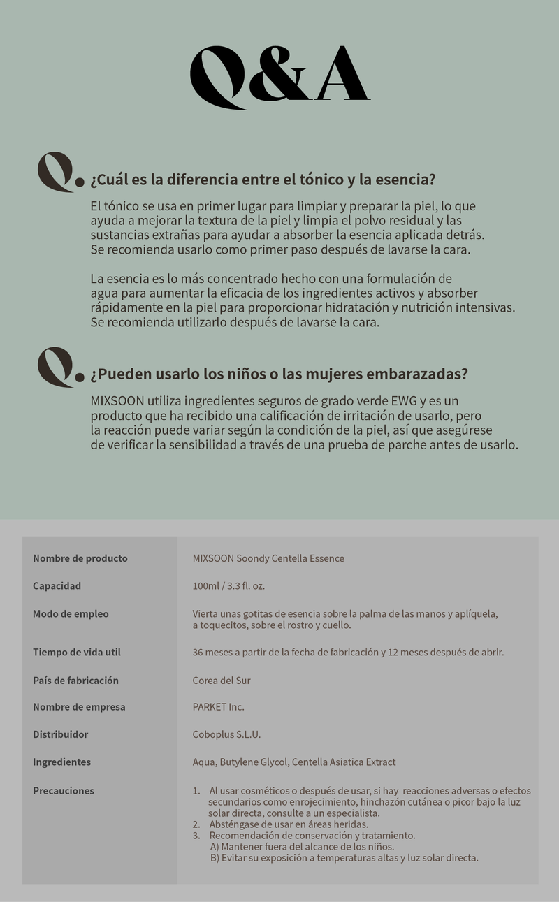 mixsoon Centella Asiatica Essence Mini 20ml MIXSOON