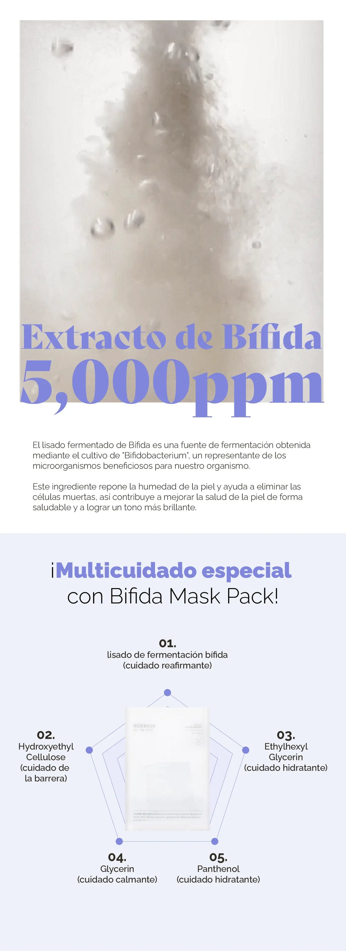 MIXSOON Bifida Mask Pack (5 unidades) MIXSOON