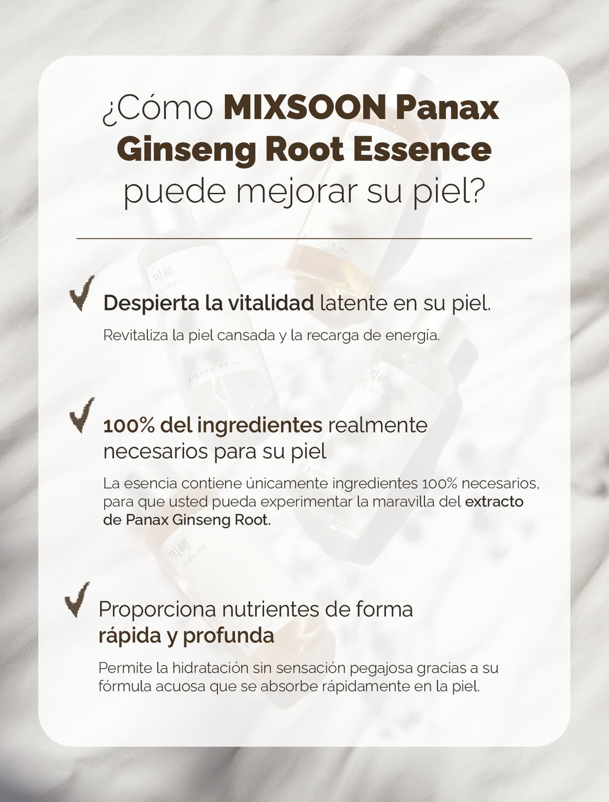 MIXSOON Panax Ginseng Root Essence MIXSOON